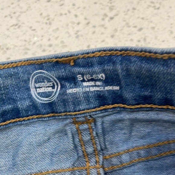 Wonder Nation girls Blue and Black Denim Mini Skirts size 6/6X - Picture 9 of 10